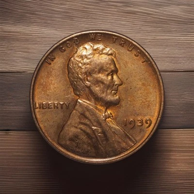 1939 Lincoln Wheat Penny, XF, Extra Fine - Image 1 of 2