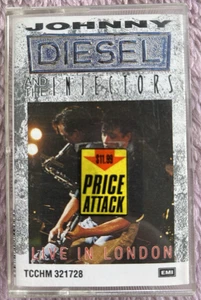 JOHNNY DIESEL Live in London CASSETTE - 4-tracks- in EX condition MARK LIZOTTE - Picture 1 of 4