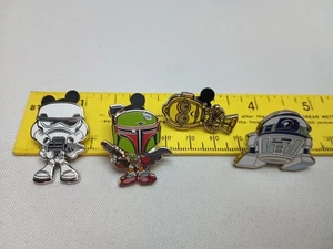 Disney Parks Star Wars Pin Lot Of 4 Pin Trading  - Picture 1 of 6