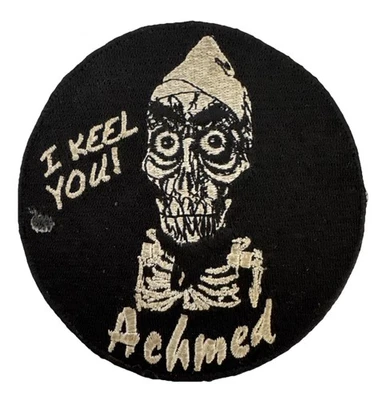 Jeff Dunham Achmed Patch I Keel You Skeleton Official Merchandise 4” Round New - Image 1 of 3