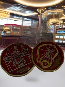 Bally's Aladdin's Castle Single Rare Red Coin Video Game Arcade - Picture 1 of 12