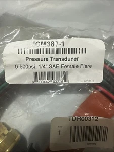TRANE TDR00312 0.25" NPT  Female Flare Transducer 0-500PSI - Picture 1 of 3