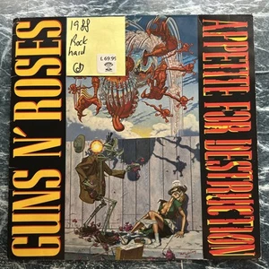 Guns ‘N’ Roses - Appetite For Destruction 12” Vinyl Record VG+ Alternate Cover - Picture 1 of 7