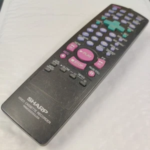 Sharp RRMCG0235AJSB Video Cassette Recorder Remote Control - Foto 1 di 3