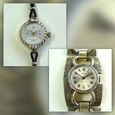 Lot of Two Vintage 1960s Ladies Manual Wind Watches - Martina, Vendome