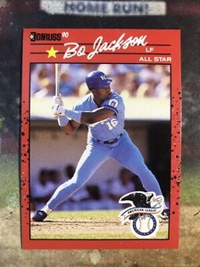 1990 Donruss Baseball Bo Jackson (error cards) All Star #650/MVP #BC-1  Royals 