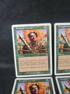 4x Rampant Growth NM-LP 7a Edizione Magic The Gathering MTG TCG Bianco Playset - Foto 1 di 9