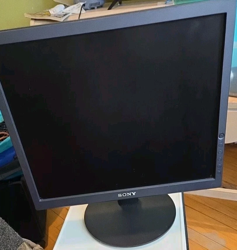 Sony SDM-HS93 LCD Computer Monitor, 19 inch Monitor, w/ VGA Adapter Cord, Black - Image 1 of 1