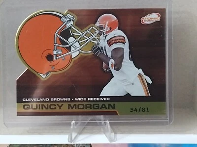 2002 Pacific Atomic - Gold #24 Quincy Morgan /81 - Image 1 of 2