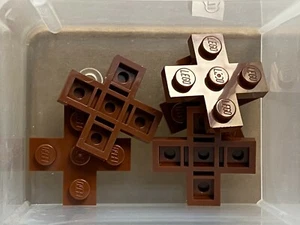 Lego Stck.-rotbraune Platte 3 x 3 Kreuz-Nr. 15397-Stck 5 - Bild 1 von 1