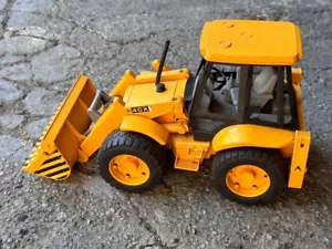 Bruder JCB 4CX Front End Loader Backhoe 02428 Plastic Toy Made in Germany - Picture 1 of 8