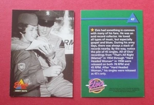 ELVIS PRESLEY TRADE CARD 47 BY THE RIVER GROUP 1993 - Picture 1 of 1