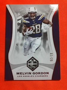🔥MELVIN GORDON 2018 LIMITED FOOTBALL RED PARALLEL!!! SSP 02 /25 CHARGERS 🔥 - Picture 1 of 3