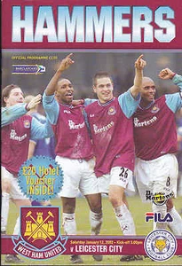 2001/02 West Ham United V Leicester City 12-01-02 Premier League (muy bueno) - Imagen 1 de 1