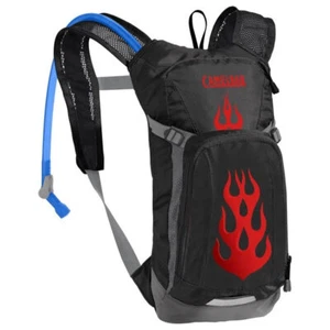 Camelbak Kids' Mini M.U.L.E. 50 oz Hydration Pack Black/Flames - Picture 1 of 2