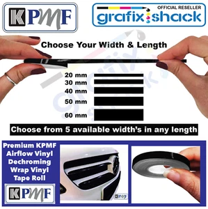 De-Chroming GLÄNZEND SCHWARZ CHROM LÖSCHBAND Verpackung Vinyl Wickel Gürtellinie KPMF - Bild 1 von 7