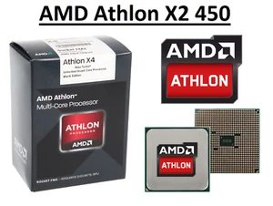 AMD Athlon X2 450 Dual Core Processor 3.5 - 3.9GHz Socket FM2+ 65Watt CPU - Picture 1 of 5