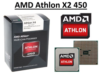 AMD Athlon X2 450 Dual Core Processor 3.5 - 3.9GHz Socket FM2+ 65Watt CPU - Image 1 of 4