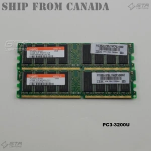 2 PCS 512MB HYNIX Desktop Memory Ram PC3200U-30330 HYMD264646D8J-D43 - Bild 1 von 3