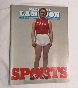 National Lampoon Magazine April 1976 Sports Issue Humor Satire Vintage no label - Picture 1 of 4