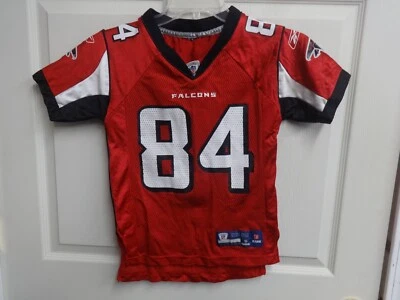 Camiseta deportiva pequeña juvenil vintage Reebok NFL Atlanta Falcons Roddy blanca # 84 Foto 1 de 4