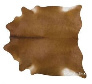 Dark Brown Brazilian Cowhide Rug Cow Hide Area Rugs Leather Size XL