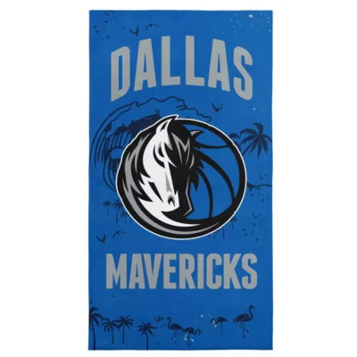 NBA Mavericks Tide Multi-Color Graphic Printed Cotton/Polyester Blend Beach Towe - Image 1 of 4