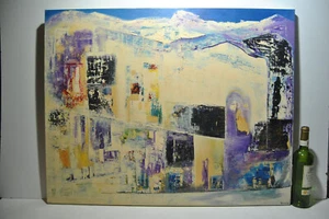 Painting Mountain Abstraction Painting Abstract Aigle Michel Remery - Picture 1 of 20