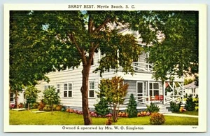 1940er Shady Rest Myrtle Beach S.C. Postkarte - Bild 1 von 2