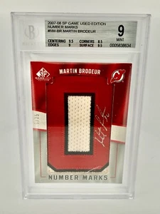 2007-08 SP Game Used Set - Martin Brodeur - Number Marks BGS 9 - Bild 1 von 2