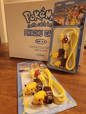 NEW Pokemon Pikachu Link Trading Cable Nintendo Gameboy Color GBC Vintage Box - Image 1 of 4