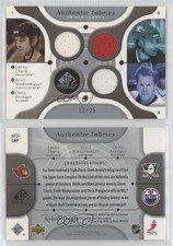 2005-06 SP Game Used Edition /25 Zdeno Chara Scott Niedermayer Chris Pronger HOF