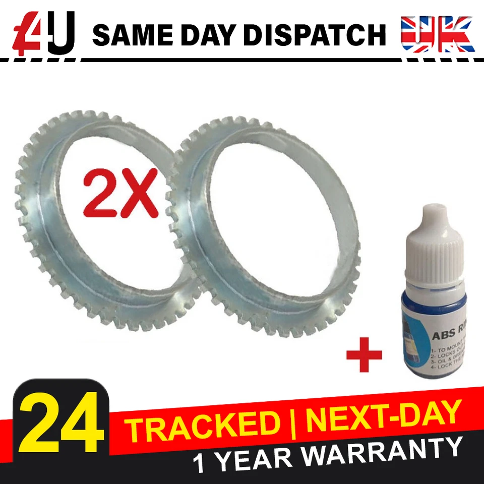 2X Anillo ABS Frontal para Mitsubishi Lancer VII Outlander 43T + Retenedor Foto 1 de 4