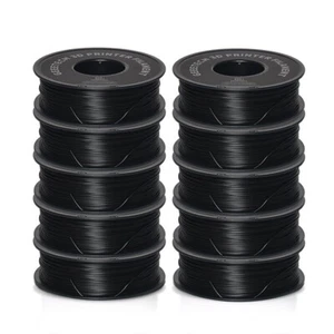 10x Geeetech PETG 3D Drucker Filament 1kg 1.75mm Schwarz langlebig Filament - Bild 1 von 12