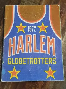 Harlem Globetrotters 1972 VINTAGE Basketball Program, Meadowlark Lemon Signature - Foto 1 di 8