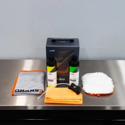Caixa de lavagem CarPro - Kit de lavagem de carro para revestimentos cerâmicos redefinir elixir  - Imagem 1 de 2
