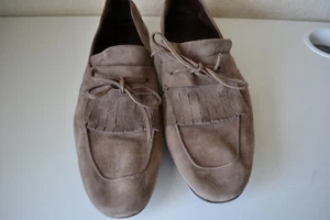 Salvatore Ferragamo Florence Suede Loafer Size 8.5 Brand new Gray - Picture 1 of 7
