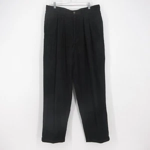 Vintage Cotler Bundfalten Cordhose Herren 36 x 30 schwarz Bündchen - Bild 1 von 6