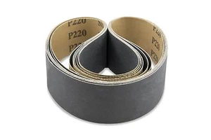 Cinturones de lijado de carburo de silicona de grano 320 de 1 x 30 pulgadas, paquete de 12 - Imagen 1 de 1