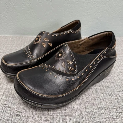 L'Artiste Spring Step Burbank Clogs Womens Sz EU 39 (US 8-8.5) Black Leather - Image 1 of 4
