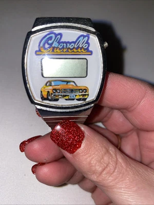 Reloj Pulsera Chevy Chevelle LCD Vintage Foto 1 de 3