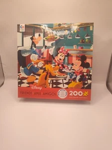 NUEVO rompecabezas Disney Friends Amigos 200 piezas Plutón Pato Donald Goofy Mickey & Minnie - Imagen 1 de 7