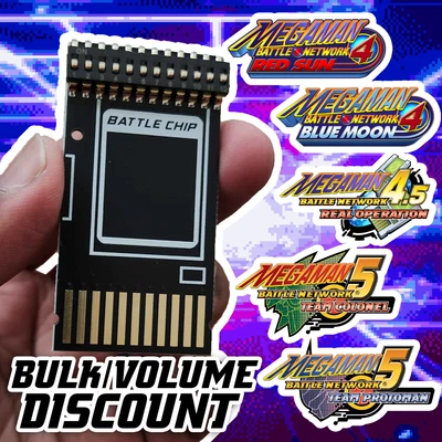 MegaMan Battle Network / Rockman.EXE - 4/4.5/5 - Gold Plate DIP Chip All-in-one! - Image 1 of 4
