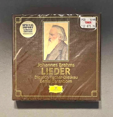 JOHANNES BRAHMS Fischer-Dieskau, Barenboim LIEDER 6-Disc CD SET New Sealed Foto 1 de 2