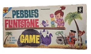 1962 TRANSOGRAM Pebbles Flintstone Game Live Wire Bedrock Exchange Incomplete  - Picture 1 of 12