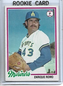 Enrique Romo 1978 Topps Baseball ROOKIE Karte #278 - Seattle Mariners - Bild 1 von 2