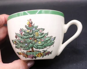 Vintage Spode Christmas Tree Coffee Tea Cup Made In England - Picture 1 of 3