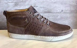 Tenis informales Le Coq Sportif Chatillon de cuero marrón para hombre de caña media 9 zapatos 42 - Imagen 1 de 11