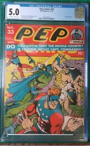 Pep Comics #33 CGC 5.0 VG/F MLJ Magazines - Picture 1 of 2