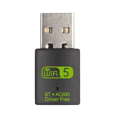 2-in-1-USB-WLAN-Bluetooth-Adapter, 600 Mbit/S, Dualband, 2,4 G/5 GHz, Wi-Fi4145 - Bild 1 von 4